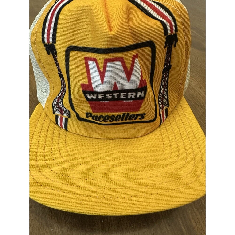 Vintage Western Pacesetters Mesh Trucker Hat Snapback Cap